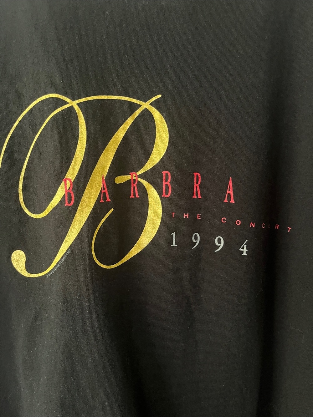 90s 1994 Barbara Streisand The Concert Tee Washington DC single stitch